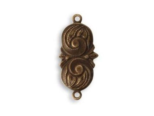 Vintaj Natural Brass Co.&reg; findings are known for their rich, distinctive color (identical to vintage brass), intricate detail, fine-lined etching, and bold, raised relief designs. Each finding undergoes a meticulous, eco-friendly, hand-embellishing process. Vintaj natural brass is solid brass made up of 85% copper and 15% zinc and is nickel-free and lead-free compliant. Every finding has its own unique color and luster. It is the subtle differences in color that give Vintaj findings such depth and dimension. Made in the U.S.A.  See Related Products links (below) for similar items and additional jewelry-making supplies that are often used with this item.