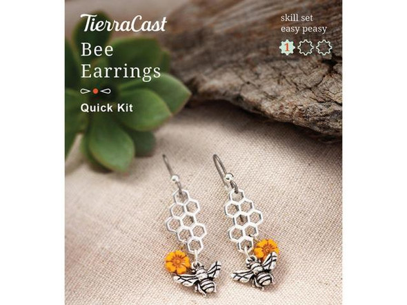 TierraCast Quick Kit, Bee Earrings (Each)
