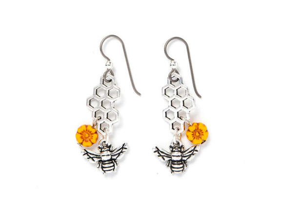 TierraCast Quick Kit, Bee Earrings (Each)