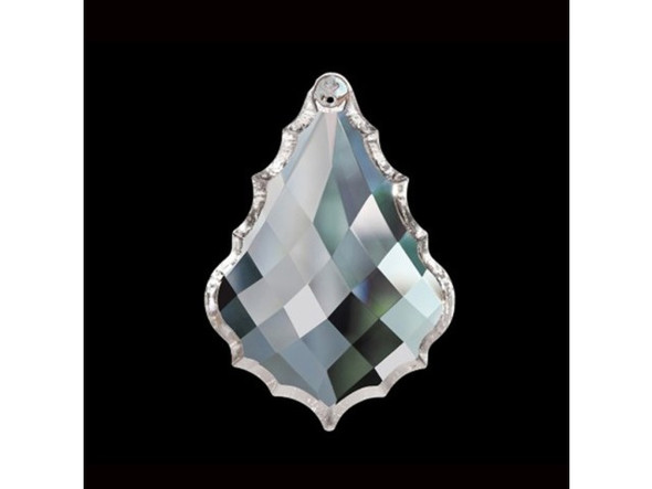 Asfour Crystal Chandelier Part, 35x50mm Diamond Cut French Pendant - Crystal (Each)