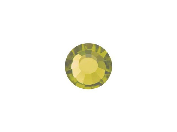Preciosa Crystal Flatback, 34ss Viva - Olivine (pack)