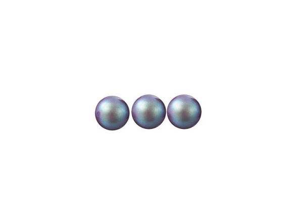 Preciosa Crystal Pearl, 4mm Round - Pearlescent Violet (strand)