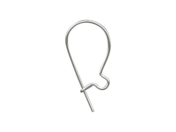 Stainless Steel Kidney Ear Wire, 14mm (gross)