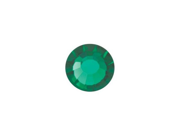 Preciosa Crystal Flatback, 34ss Viva - Emerald (pack)