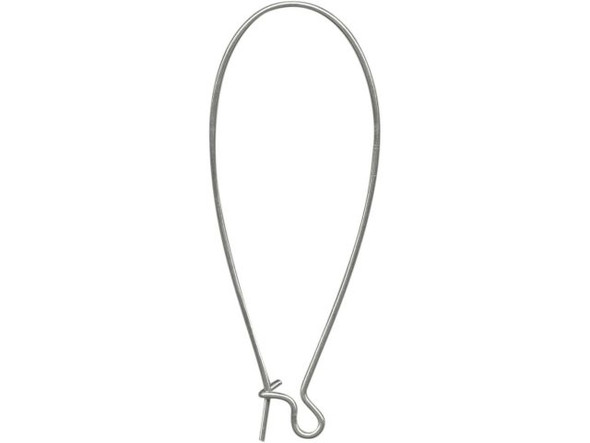 Stainless Steel Kidney Ear Wire, 47mm (72 pieces)