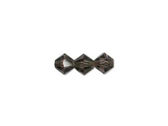 Preciosa Crystal Bicone Bead, 4mm - Black Diamond (gross)