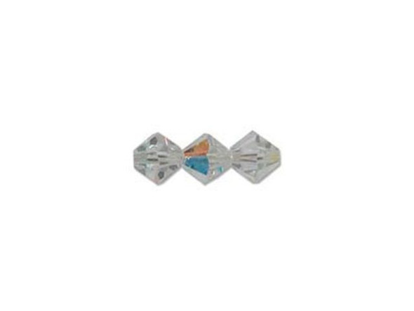 Preciosa Crystal Bicone Bead, 4mm - Crystal AB (gross)