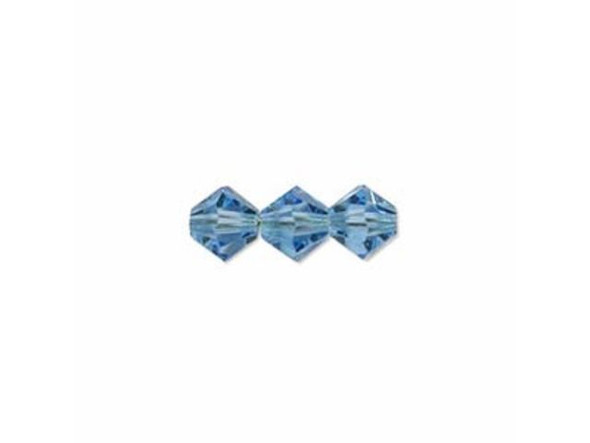 Preciosa Crystal Bicone Bead, 4mm - Aquamarine (gross)