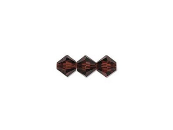 Preciosa Crystal Bicone Bead, 4mm - Burgundy (gross)