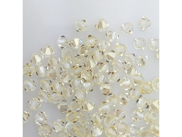 Preciosa Crystal Bicone Bead, 4mm - Crystal Blonde Flare (gross)