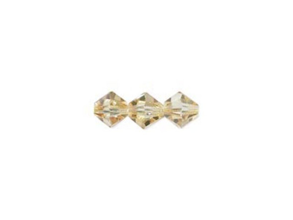 Preciosa Crystal Bicone Bead, 4mm - Crystal Blonde Flare (gross)