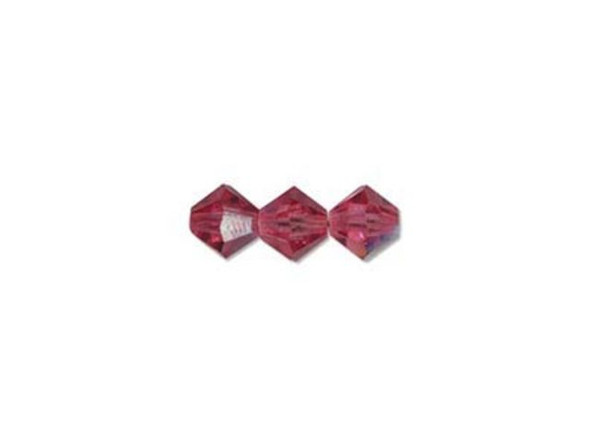 Preciosa Crystal Bicone Bead, 4mm - Rose AB (gross)