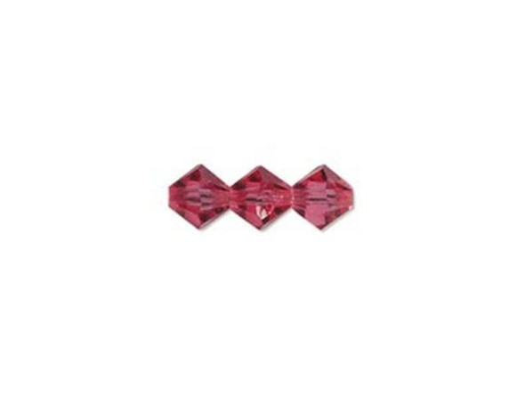 Preciosa Crystal Bicone Bead, 4mm - Rose (gross)