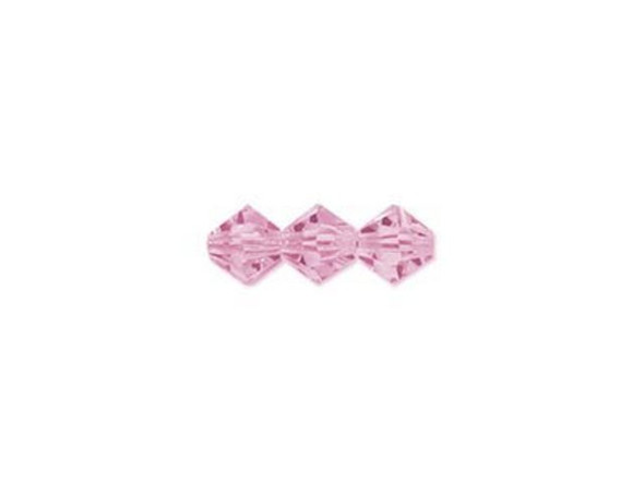 Preciosa Crystal Bicone Bead, 4mm - Pink Sapphire (gross)