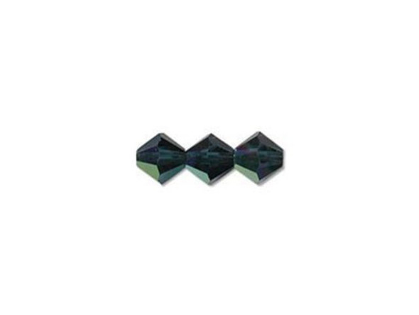 Preciosa Crystal Bicone Bead, 4mm - Montana AB (gross)