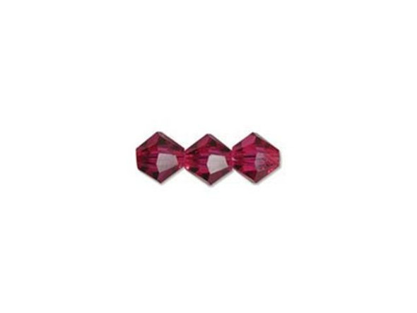 Preciosa Crystal Bicone Bead, 4mm - Fuchsia (gross)