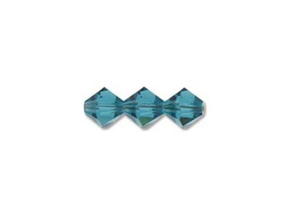 Preciosa Crystal Bicone Bead, 4mm - Indicolite (gross)