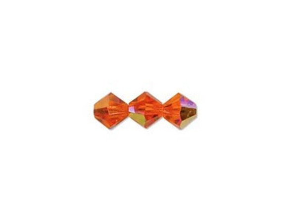 Preciosa Crystal Bicone Bead, 4mm - Sun AB (gross)