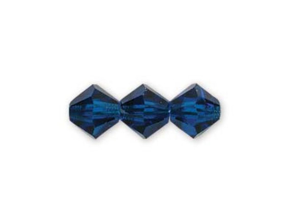 Preciosa Crystal Bicone Bead, 6mm - Capri Blue (72 pcs)