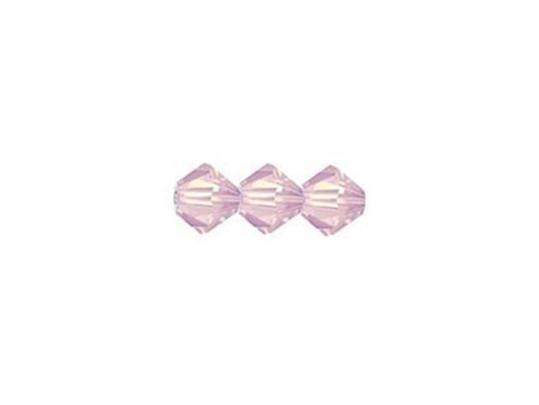 Preciosa Crystal Bicone Bead, 4mm - Rose Opal (gross)