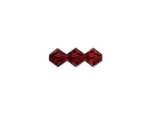 Preciosa Crystal Bicone Bead, 4mm - Siam (gross)