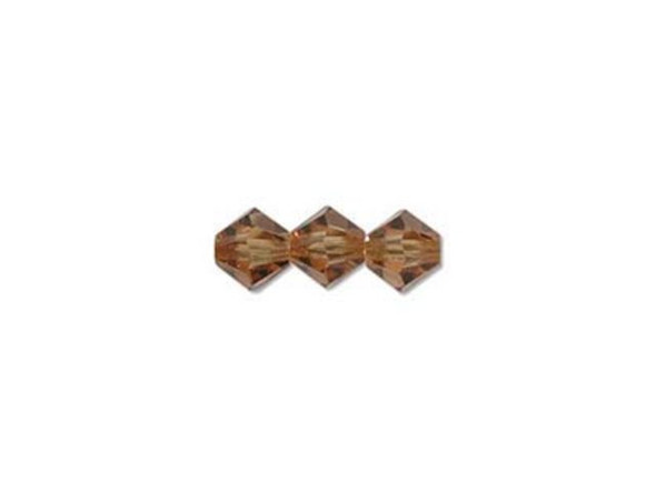 Preciosa Crystal Bicone Bead, 4mm - Light Colorado Topaz (gross)