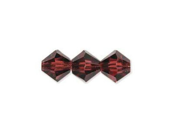 Preciosa Crystal Bicone Bead, 6mm - Light Burgundy (72 pcs)