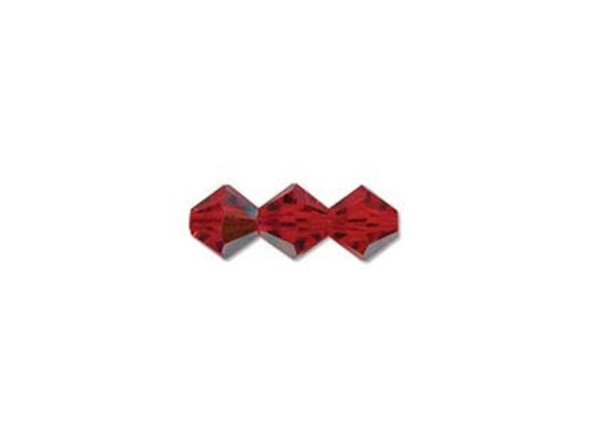 Preciosa Crystal Bicone Bead, 4mm - Light Siam AB (gross)