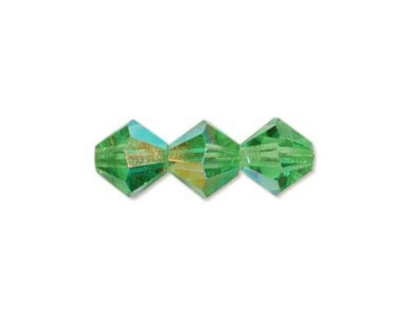 Preciosa Crystal Bicone Bead, 6mm - Peridot AB (72 pcs)