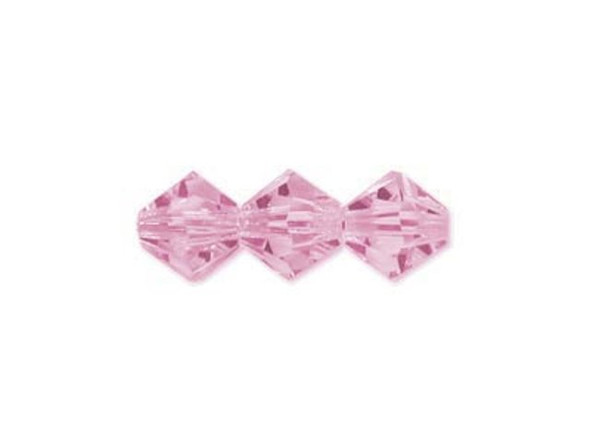 Preciosa Crystal Bicone Bead, 6mm - Pink Sapphire (72 pcs)