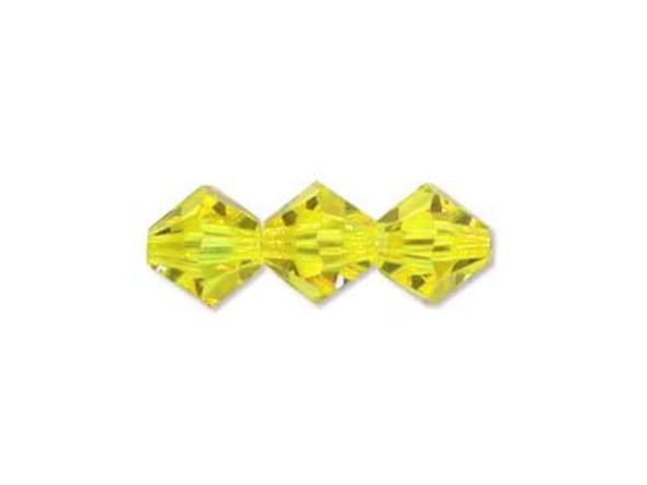 Preciosa Crystal Bicone Bead, 6mm - Citrine (72 pcs)