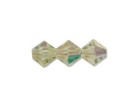 Preciosa Crystal Bicone Bead, 6mm - Jonquil AB (72 pcs)