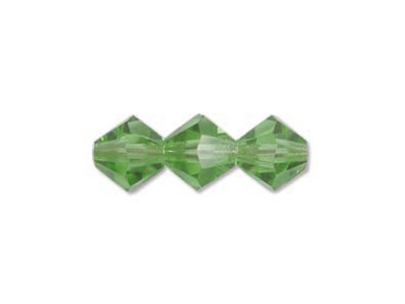 Preciosa Crystal Bicone Bead, 6mm - Peridot (72 pcs)