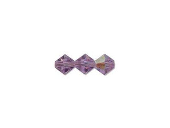 Preciosa Crystal Bicone Bead, 4mm - Violet AB (gross)