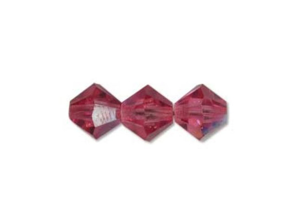 Preciosa Crystal Bicone Bead, 6mm - Rose AB (72 pcs)