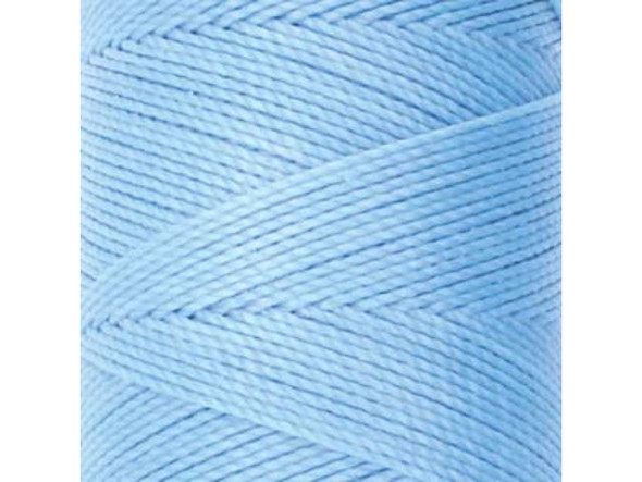 Waxed Polyester Cord, 2-ply - Cornflower Blue (Spool)