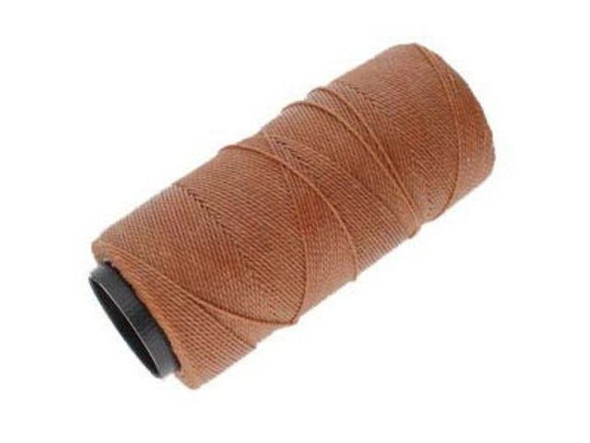 Waxed Polyester Cord, 2-ply - Cinnamon (100 gram)