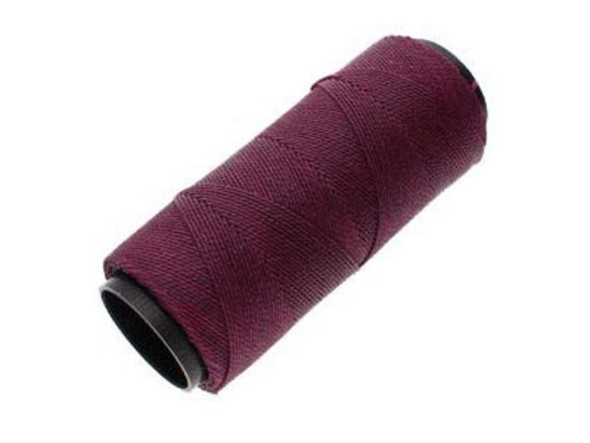Waxed Polyester Cord, 2-ply - Plum (100 gram)