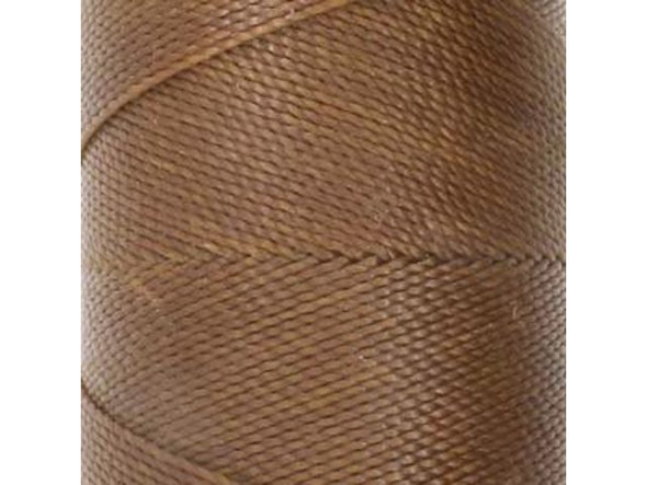 Waxed Polyester Cord, 2-ply - Tawny (Spool)