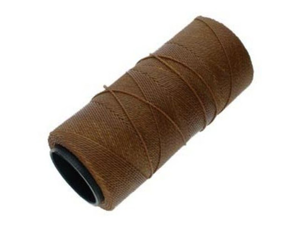 Waxed Polyester Cord, 2-ply - Tawny (Spool)