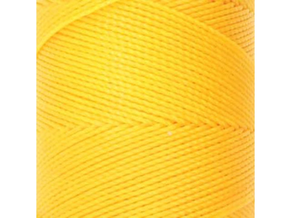 Waxed Polyester Cord, 2-ply - Golden Yellow (100 gram)
