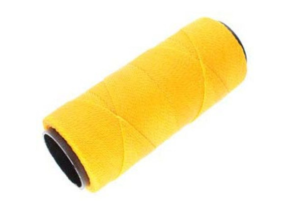 Waxed Polyester Cord, 2-ply - Golden Yellow (100 gram)