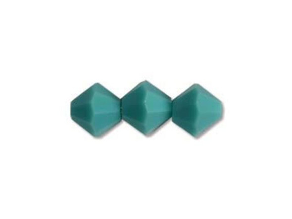 Preciosa Crystal Bicone Bead, 6mm - Turquoise (72 pcs)