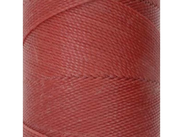 Waxed Polyester Cord, 2-ply - Terracotta (100 gram)