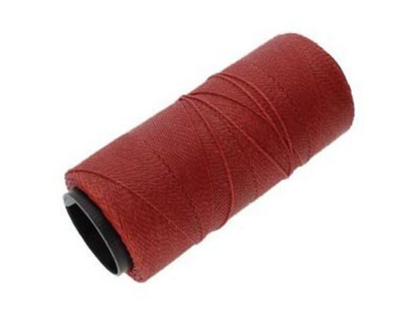 Waxed Polyester Cord, 2-ply - Terracotta (100 gram)