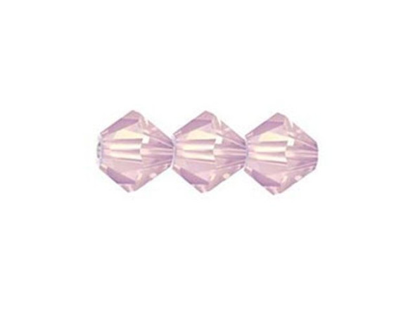 Preciosa Crystal Bicone Bead, 6mm - Rose Opal (72 pcs)