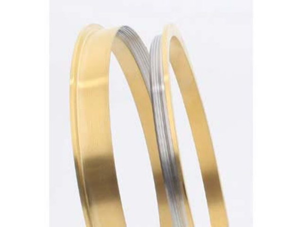 Centerline 5 Row Threaded Bangle Bracelet, 65mm - Gold Plated (Each)