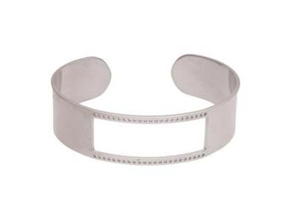 Centerline 9 Row Cuff, 6.75x.75" - Rhodium Plated (Each)