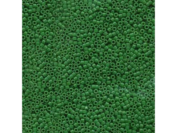 Miyuki Delica 11/0 Beads - Kelly Green Opaque Dyed (Tube)