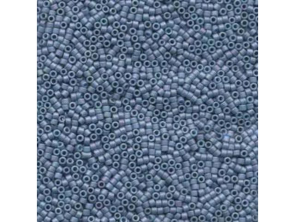 Miyuki Delica 11/0 Beads - Metallic Matte Light Grey Blue (Tube)